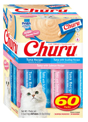 INABA Churu tubes close-up showing creamy texture ideal for moist cat treats