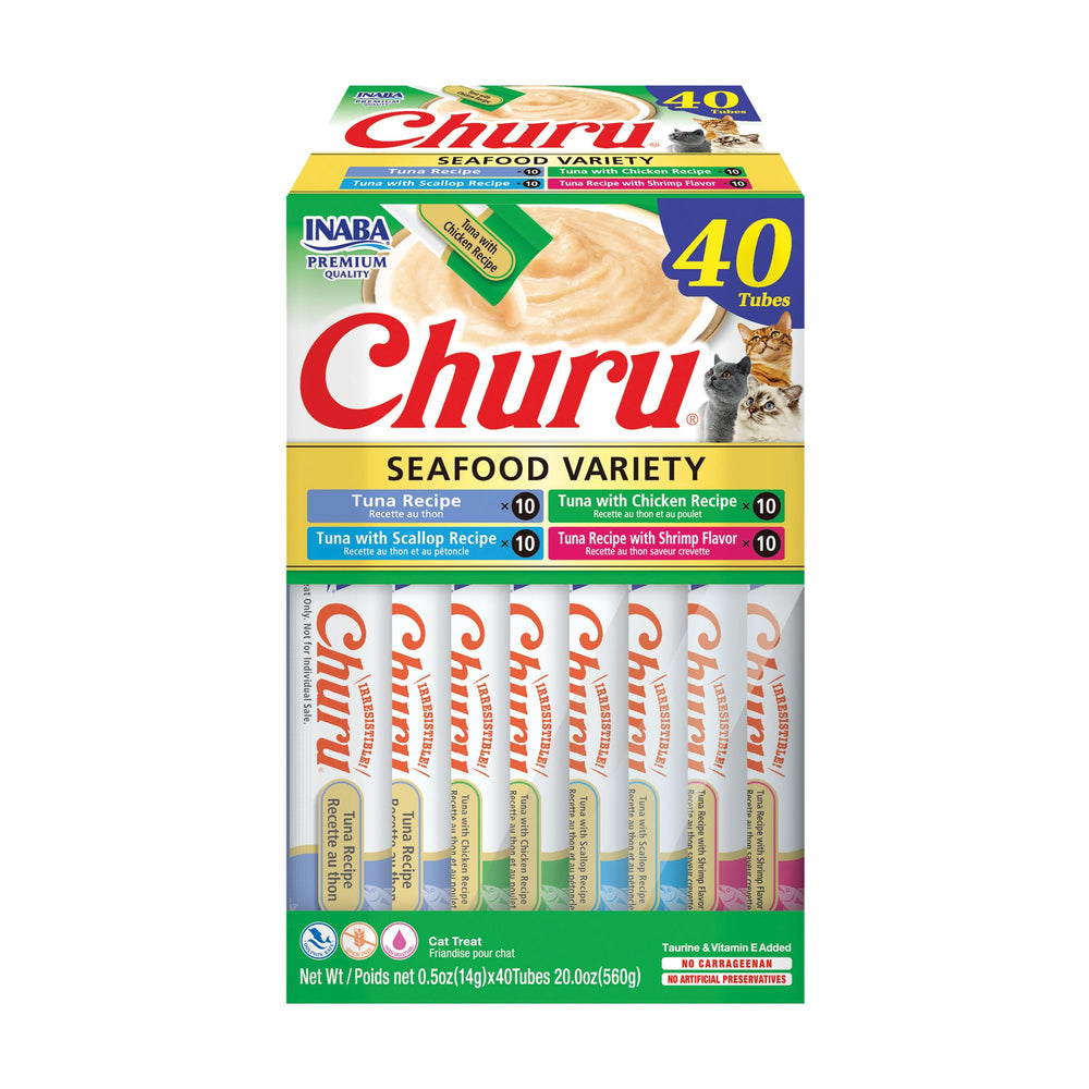 INABA Churu tuna tube close-up showing creamy texture for hand feeding