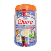 INABA Churu tuna tube closeup showcases creamy texture for easy licking