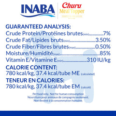 INABA Churu tuna-tube-pour-over-kibble demonstrates topping poured over kibble for moisture.
