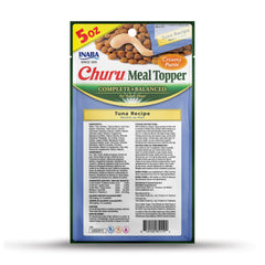INABA Churu tuna-tube-press shows a single-serve tube ready for quick feeding.