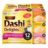 Empaque frontal de Inaba Dashi Delights para facilitar la elección.