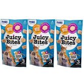 INABA Juicy Bites pouch close-up showing grain-free moist cat treats for healthy snacking