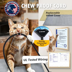 Inanil chew-resistant cord safety feature reduces bite risk for peace of mind.