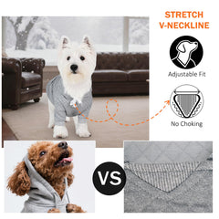 Inanil dog hoodie pocket detail shows convenient storage during walks.