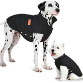 Inanil dog puffer jacket insulation closeup for warm, comfortable walks.