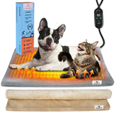 Inanil heated cat bed close-up highlighting warm plush surface for cozy naps