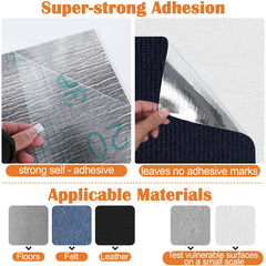 Inchoco self-adhesive cat scratch pad backing for easy, residue-free installation.