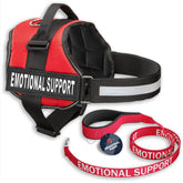Industrial Puppy emotional-support vest harness front view shows rugged durability for outings