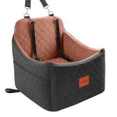 INDYBUD dog car seat front view offers comfort upgrade for short trips.