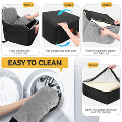 INDYBUD memory foam booster delivers cushioned comfort on bumpy roads