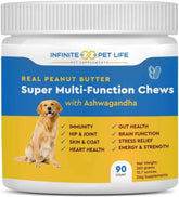 Infinite Pet Supplements Super Multi-Vitamin Chew bottle-front view supports overall canine wellness.