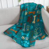 Infinity Republic Puppy Paws blanket closeup plush fabric for cozy cuddles
