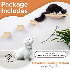INICIO Cat Wall Shelves birch floating wood design adds chic storage