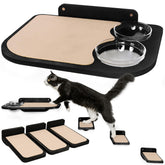 INICIO Cat Wall Shelves dog-proof feeding station keeps dogs away during meals.
