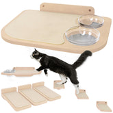 INICIO Cat Wall Shelves dog-proof station keeps cat meals away from dogs