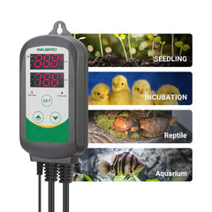 Inkbird WiFi ITC-308 digital readout shows current and set temperature clearly.