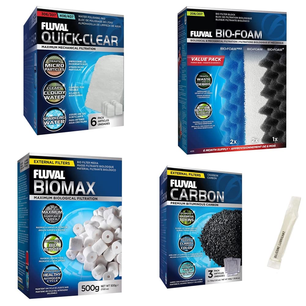 Inland Seas Fluval 306/307 maintenance kit bundle image for clear, filtered aquarium water