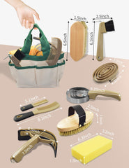 inoreal soft and hard brushes ergonomic grips for comfortable grooming