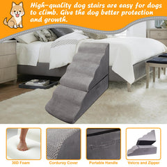 INRLKIT Dog Stairs anti-slip bottom design for stable indoor use