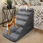 INRLKIT dog stairs detachable high-bed setup helps pets reach elevated spots comfortably.