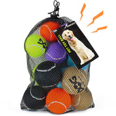 INSUM Squeaky Ball 12-pack with bright colors for easy visibility during fetch