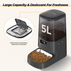 Invengo feeder with programmed portions supports precise pet meal portions.