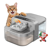 Invengo no-filter wireless cat water fountain 3.5L reservoir for continuous clean hydration.