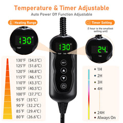 INVENHO heated pad with wiring protection reduces bite risks during use