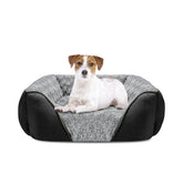 INVENHO medium dog bed rectangle with soft fur offers cozy nap space for small to medium dogs