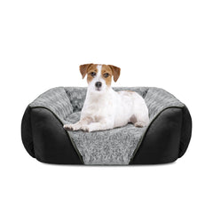 INVENHO medium dog bed rectangle with soft fur offers cozy nap space for small to medium dogs
