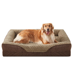 INVENHO Orthopedic Dog Bed Large with removable cover for easy washing and freshness