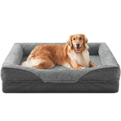 INVENHO orthopedic dog bed with egg-crate foam for joint-friendly lounging