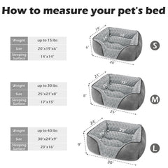 INVENHO small dog bed soft-fill cushions for restful lounging.