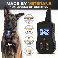 INVIROX Ultra K9 night-light mode for safer evening walks.