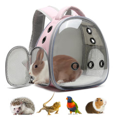ioview portable pet backpack with bubble window provides visibility during travel.