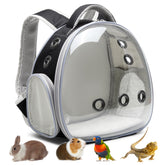ioview portable travel pet backpack with bubble window for easy viewing on trips.