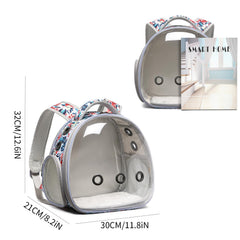 ioview travel pet backpack breathable mesh keeps air circulating for pet comfort.