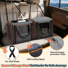 ipetstation cat carrier-soft-material-closeup highlights plush bottom comfort for lounging cats