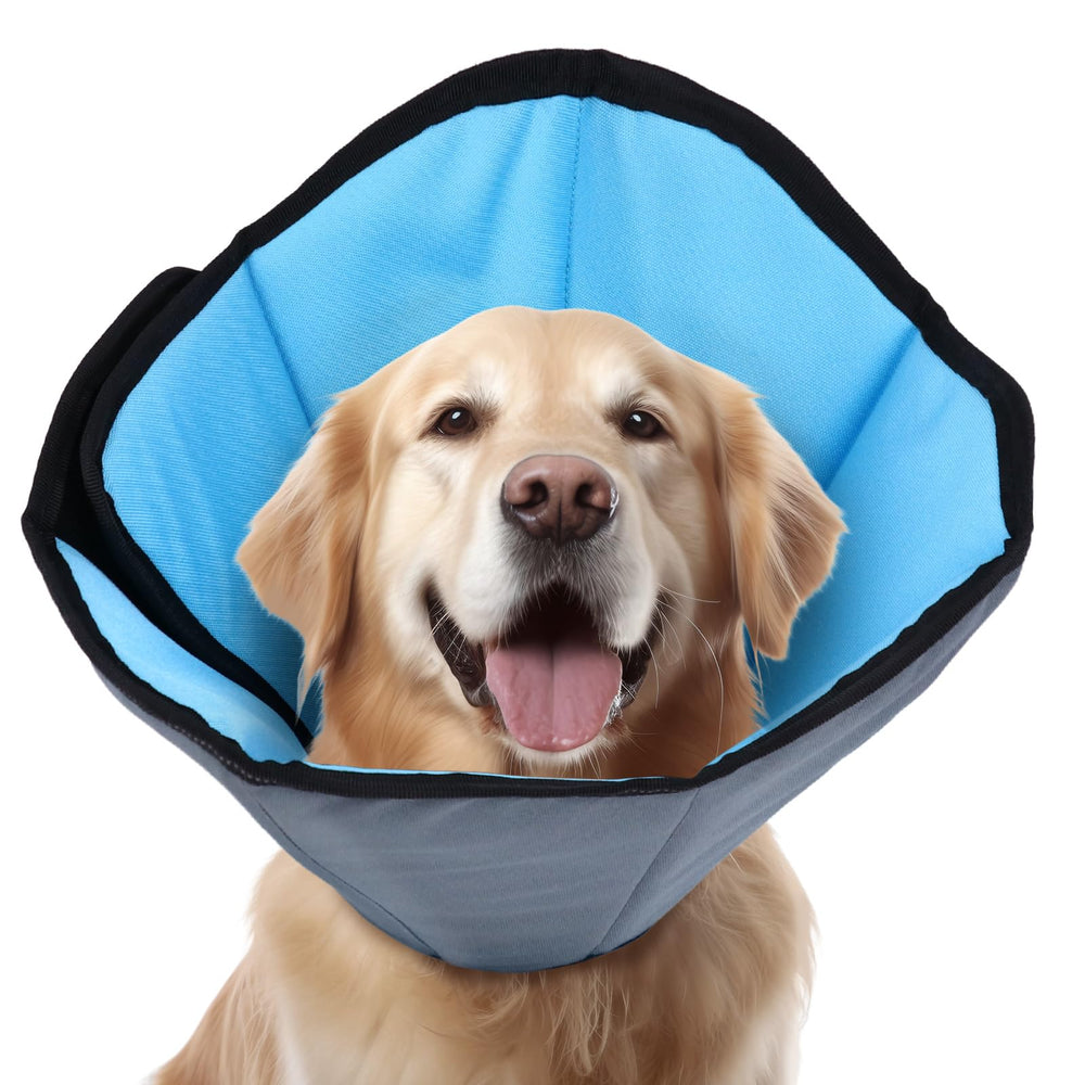 ipetstation dog cone extralong protects wounds with comfortable movement