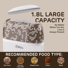 iPettie Smart WiFi Hanging Feeder timed-feeding setup promotes regular meals.