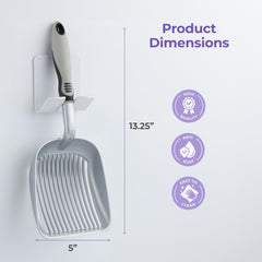 iPrimio litter sifter spacing helps precise scooping while separating waste from clean litter