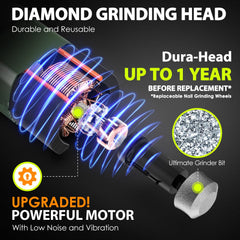 IREDOON dog nail grinder operates quietly, reducing pet anxiety during grooming.