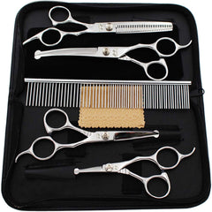 iSeaFly dog grooming scissors 7.3-inch thinning for texture and bulk control