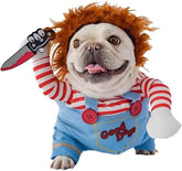 ISMARTEN Pet Deadly Dog Costume padded body ready for cute party photos.