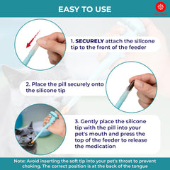 ISPONRE pill shooter soft-tip attachment for gentle administration