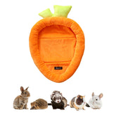 ITANDME Bunny Bed carrot shape inside offers a cozy den for small pets.