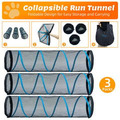 ITENT cat play tunnel interconnection feature shows how it can link to other cat tents.
