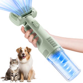 itutn dog-vacuum grooming-tool close-up shows integrated suction for pet hair pickup