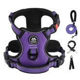 IVY&LANE No Pull Harness front view shows secure fit and easy on-off design.